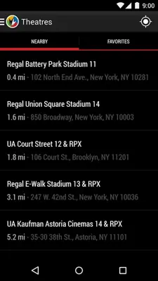 Regal Cinemas android App screenshot 1